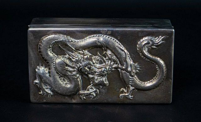 Appraisal: Wang Hing Co Chinese Export Silver Box Chinese Export silver