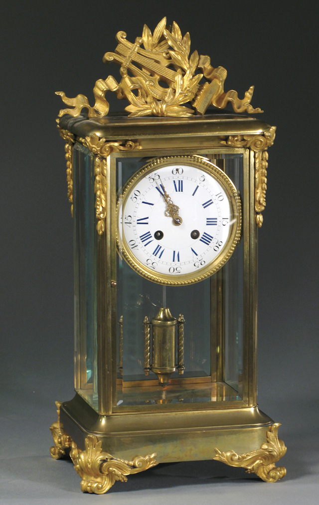 Appraisal: FRENCH CRYSTAL REGULATOR MANTEL CLOCK Japy Freres Co Paris c