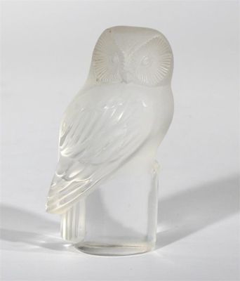 Appraisal: A modern Lalique clear and frosted glass model of an