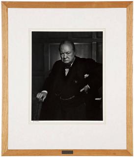 Appraisal: Yousuf Karsh ''Winston Churchill'' signed in ink on the mount