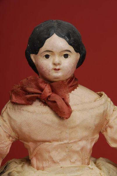 Appraisal: All Original Small Papier Mache Child Germany ca papier mache