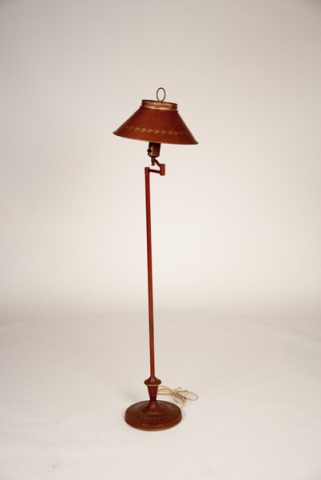 Appraisal: Floor Lamp Swinging Arm and Metal Shade H