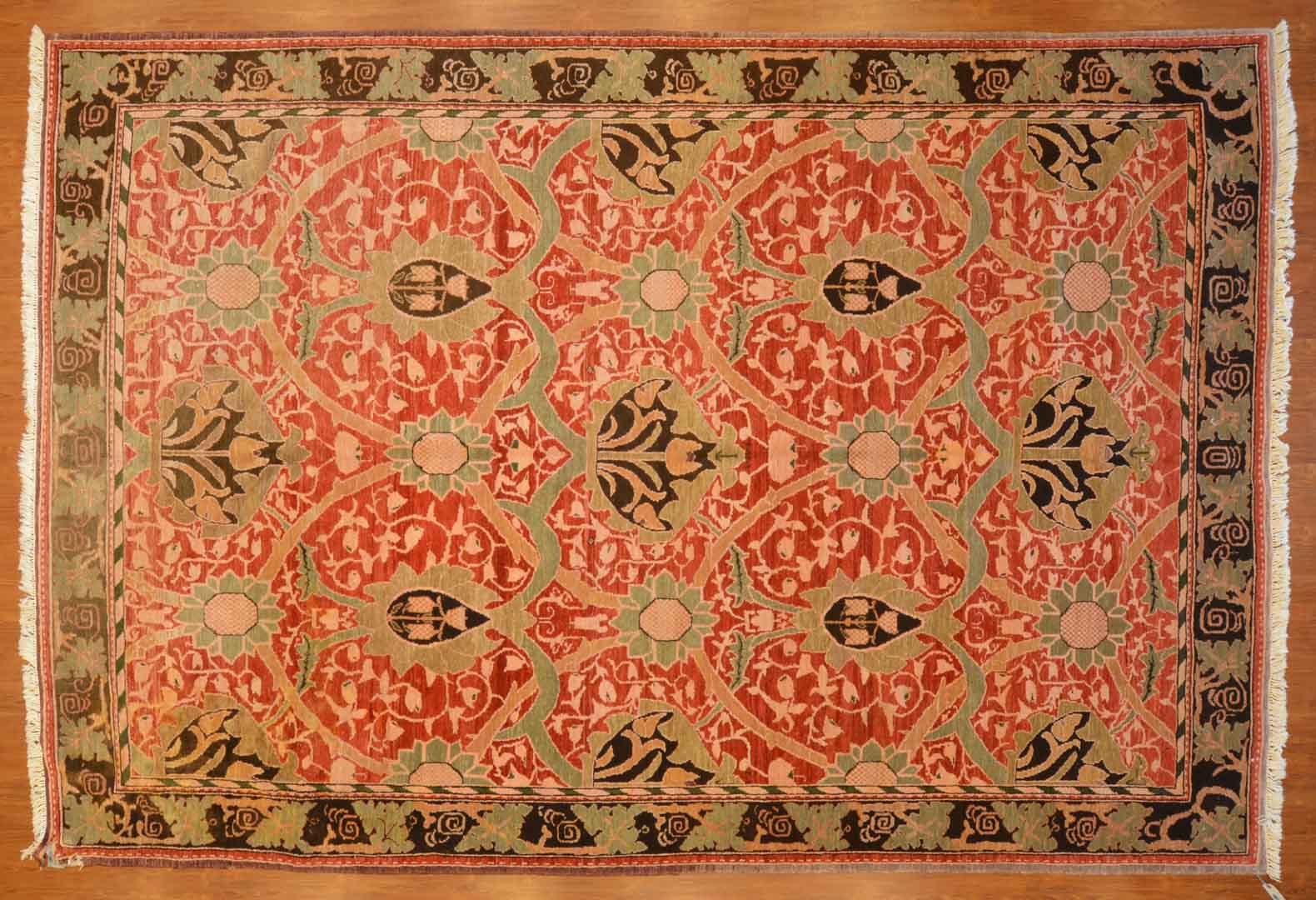 Appraisal: Turkish Kentwilly carpet approx x Turkey circa Condition Sun faded