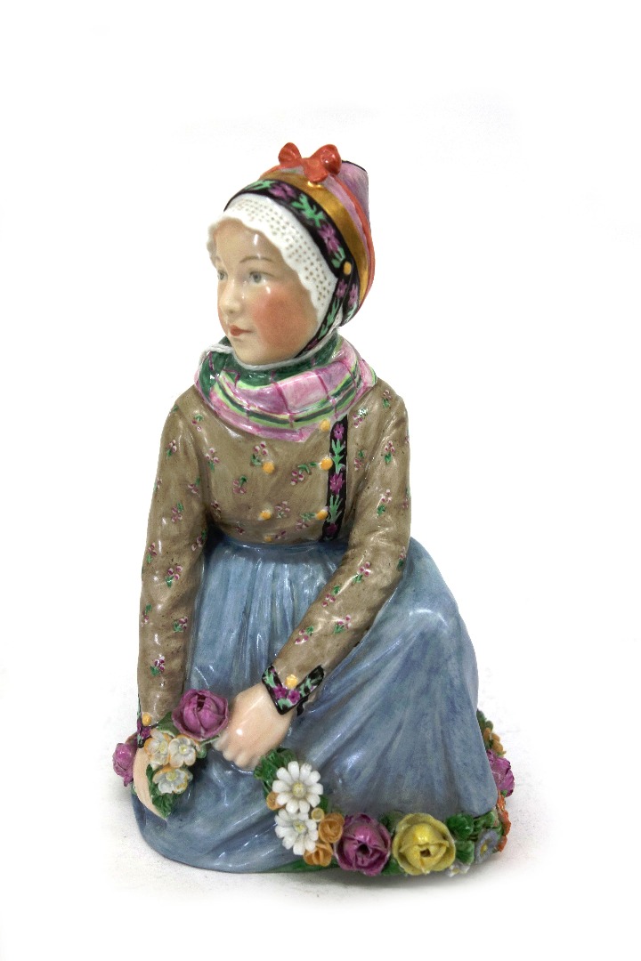 Appraisal: A Royal Copenhagen figure Faroe girl model number cm high