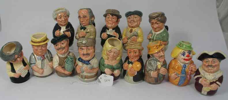 Appraisal: Royal Doulton Doultonville Toby Jugs comprising Rev Cossock D Charlie