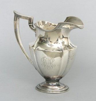 Appraisal: A Gorham Sterling Silver Water Pitcher Hallmarked Gorham sterling very