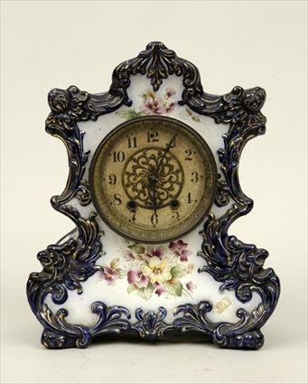 Appraisal: Waterbury Clock Co Porcelain Mantel Clock x in