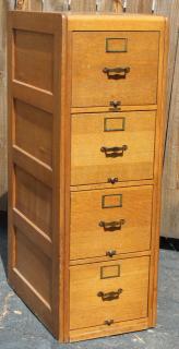 Appraisal: Remington Rand Library Bureau oak file cabinet Remington Rand Library