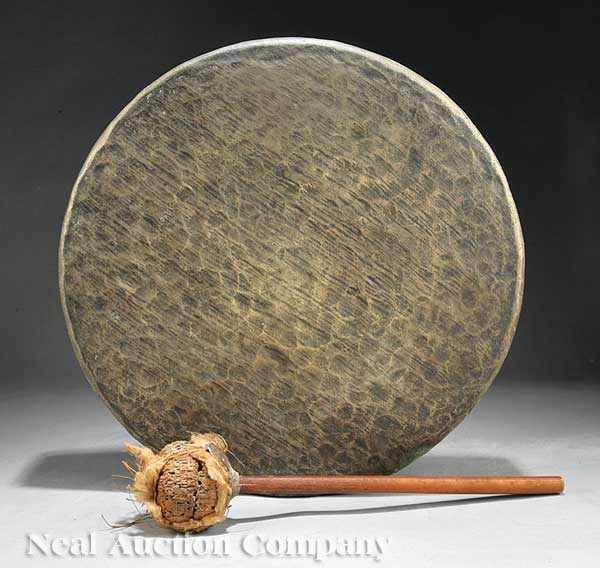 Appraisal: A Japanese Gong and Clapper circular form diameter in depth