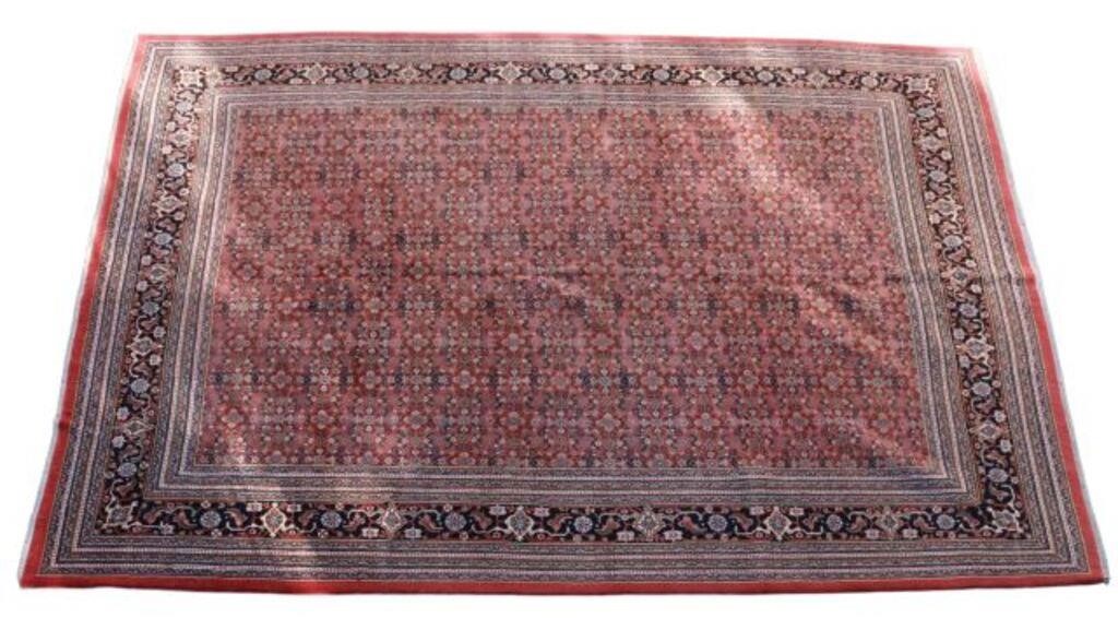 Appraisal: Hand-tied Bijar rug India approx ' l ' w