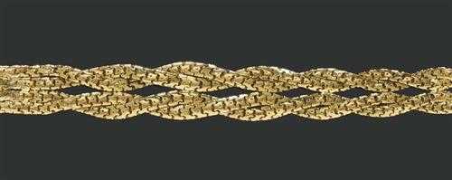 Appraisal: GOLD-BRACELET Gelbgold g Dekoratives Bracelet mit einem aus Fantasie-Kettenteilen gestalten