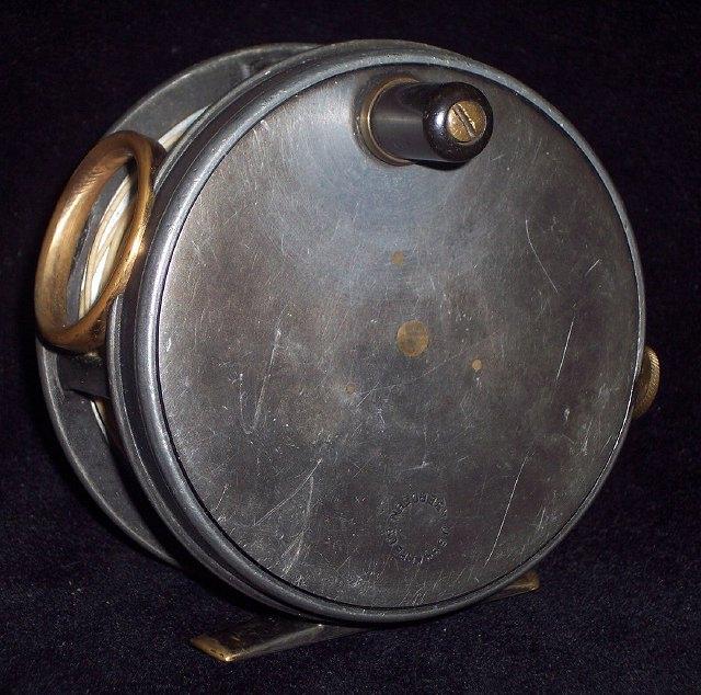 Appraisal: A J S Sharpe alloy salmon reel with brass ring