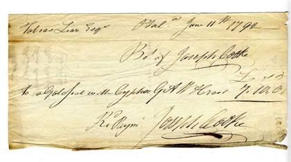 Appraisal: piece George Washington Manuscript Document Philadelphia June x inches x