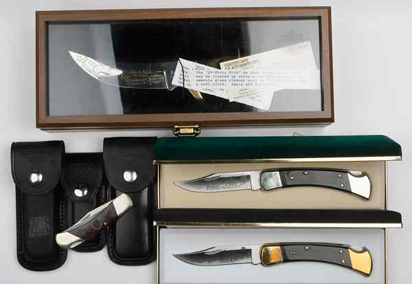 Appraisal: Harley Davidson Commemorative Knives Lot of Seven Lot includes folding