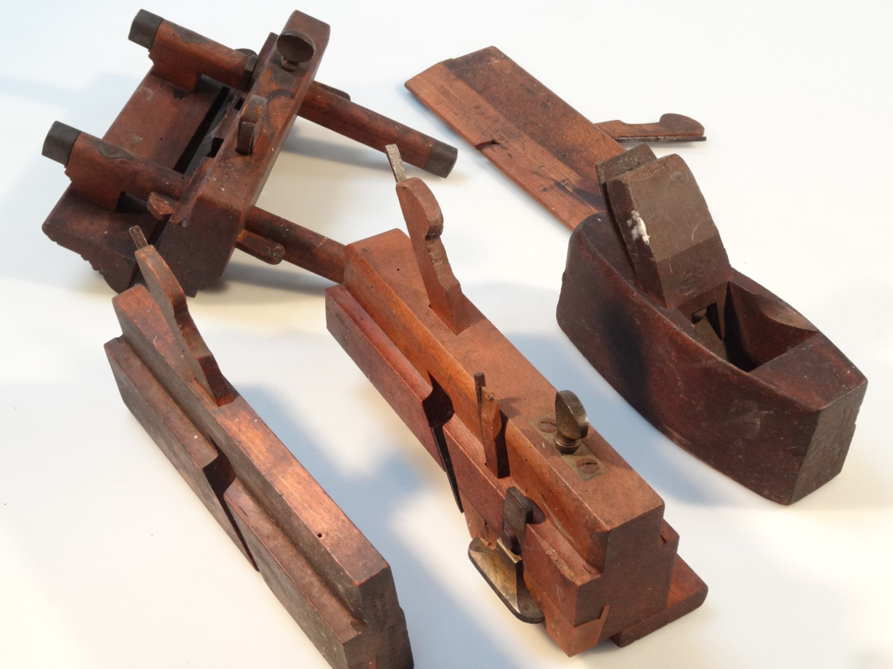 Appraisal: Various wood planes to include a plough plane cm high