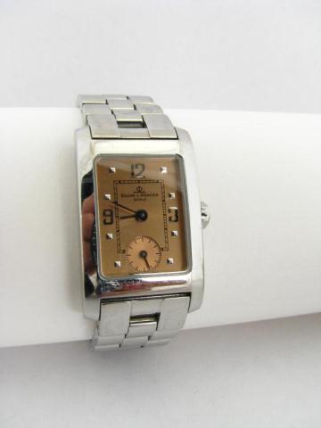 Appraisal: Baume Mercier Lady's Watch Hampton Collection stainless steel copper colored