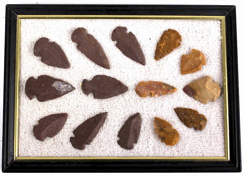 Appraisal: Native American Indian Arrowhead Collection Offered in this lot is