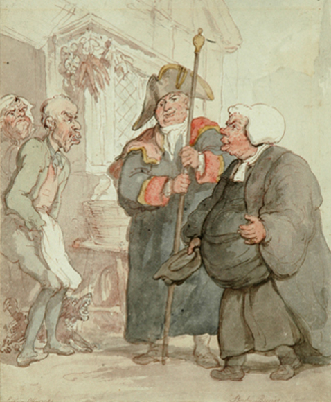 Appraisal: Attributed to Thomas Rowlandson British - Easter Offerings Sturdy Beggars