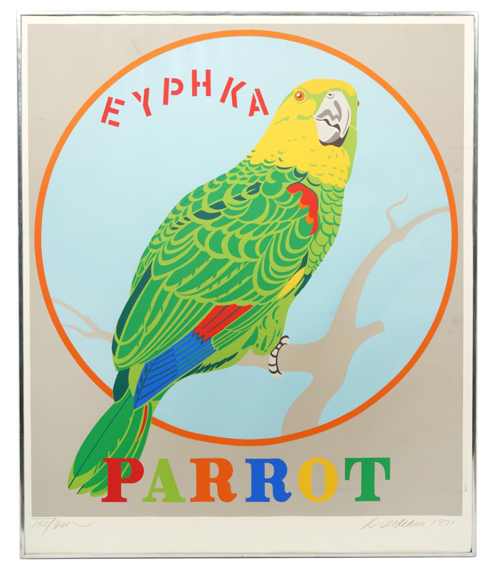 Appraisal: ROBERT INDIANA 'PARROT' SERIGRAPH SIGNEDRobert Indiana American - 'Parrot' serigraph