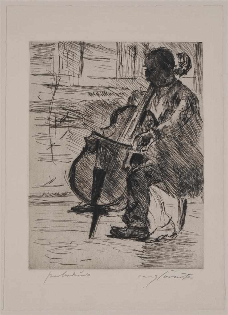 Appraisal: LOVIS CORINTH GERMAN - TWO MUSICIANS SCHWARZ AND Drypoint both