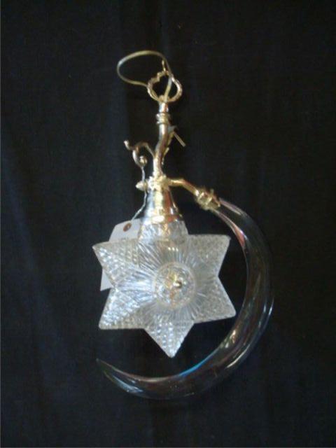 Appraisal: Star and Crescent Hanging Light Fixture Dimensions approx high