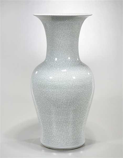 Appraisal: Tall Chinese crackle glazed porcelain vase x approx Condition wear