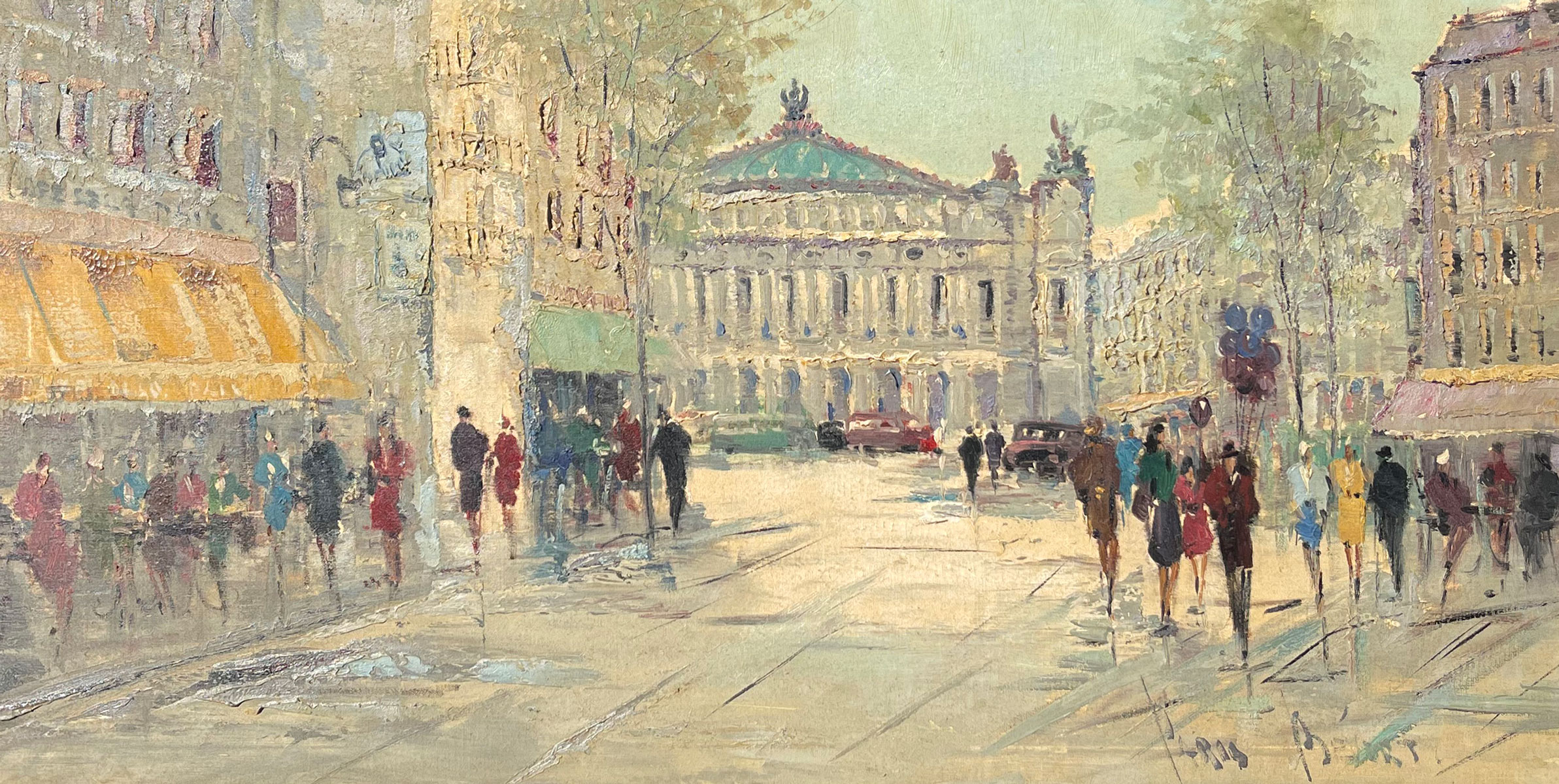 Appraisal: BEVORT Jan Dutch - Parisian Street Scene Oil Canvas ''