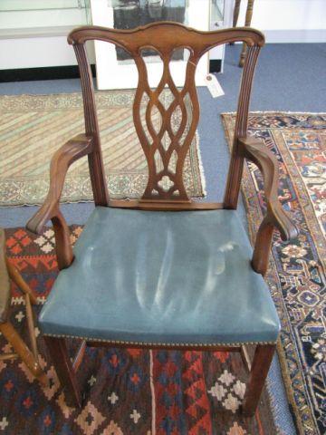 Appraisal: Chippendale Mahogany Arm Chair