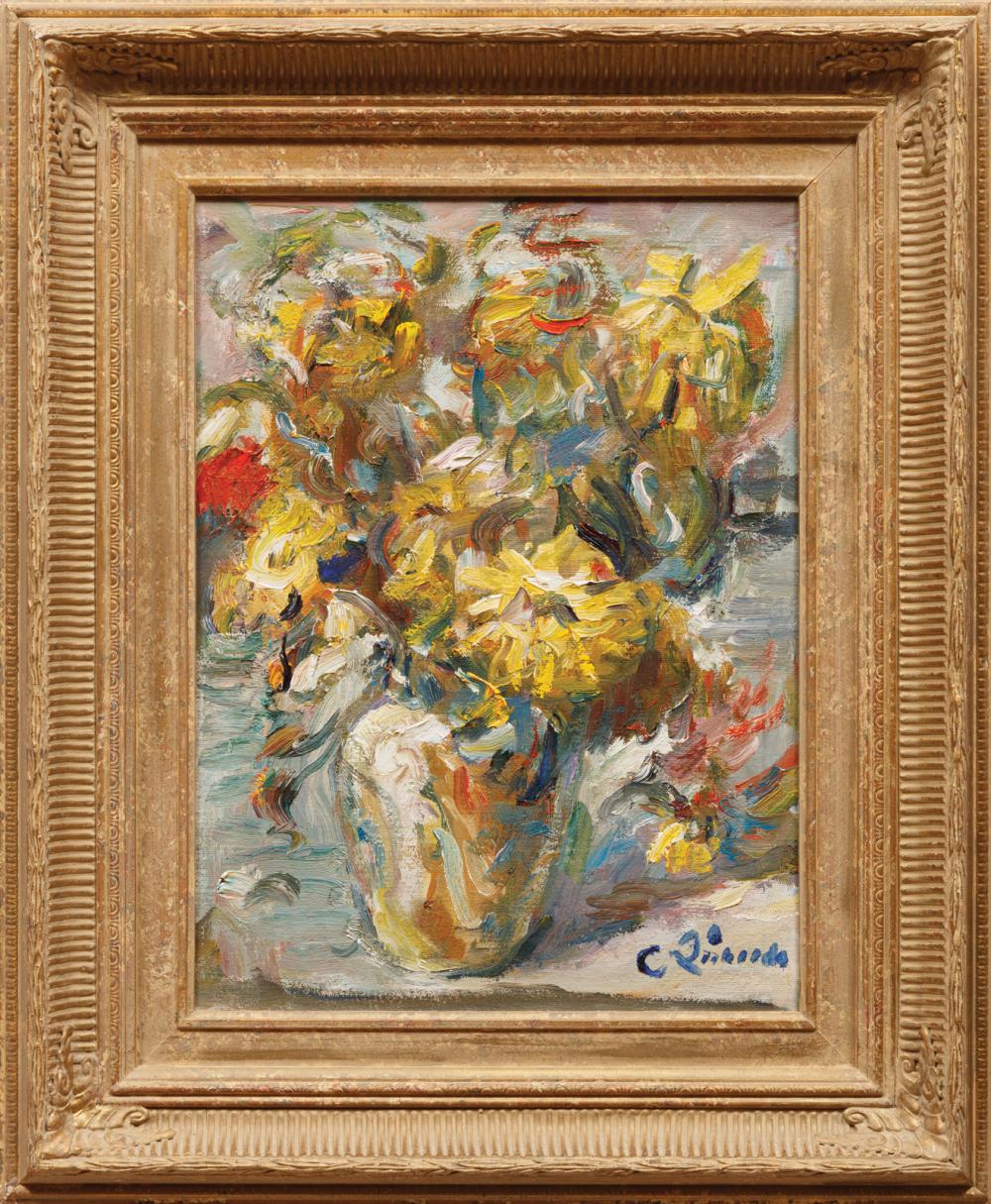 Appraisal: Charles Whitfield Richards American Louisiana - Still Life of Flowers