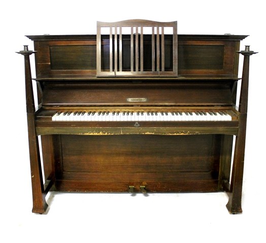 Appraisal: A mahogany framed upright piano circa by C Bechstein with