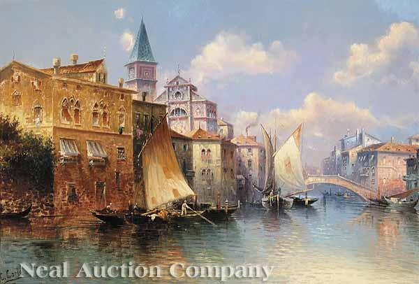 Appraisal: C Carle Italian late th early th c Venezia the