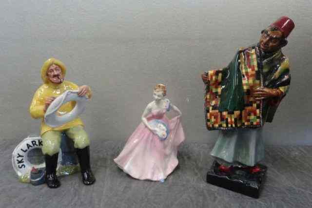 Appraisal: Royal Doulton Figurines ''The Boatman '' ''Carpet Seller '' and