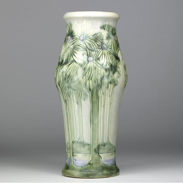 Appraisal: ROSEVILLE Vista floor vase Unmarked