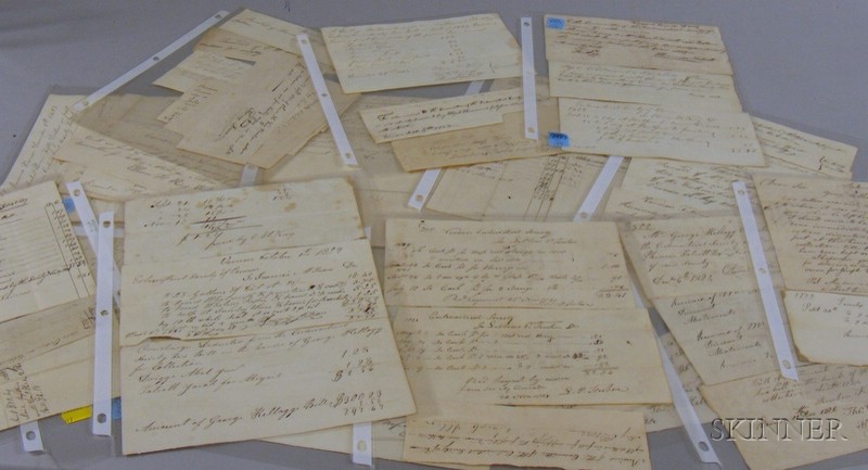 Appraisal: Group of Early th Century Handwritten Documents Related to Ecclesiastical