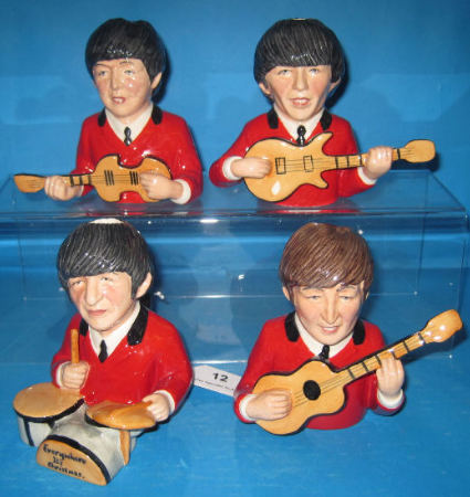 Appraisal: Set of Bairstow Manor Limited edition Beatles Jugs in Red