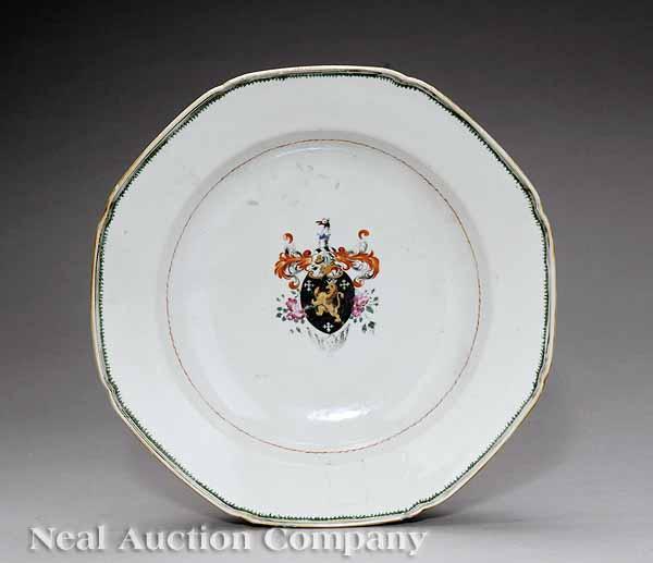 Appraisal: A Chinese Export Porcelain Armorial Soup Plate probably late th