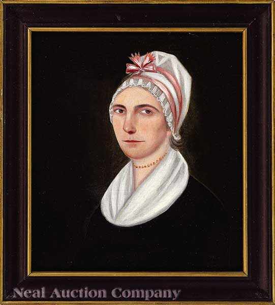 Appraisal: American School early th c Portrait of Eleanor McLeary -