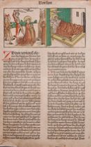 Appraisal: Anonymous German Incunabula ca th Century A full sheet with