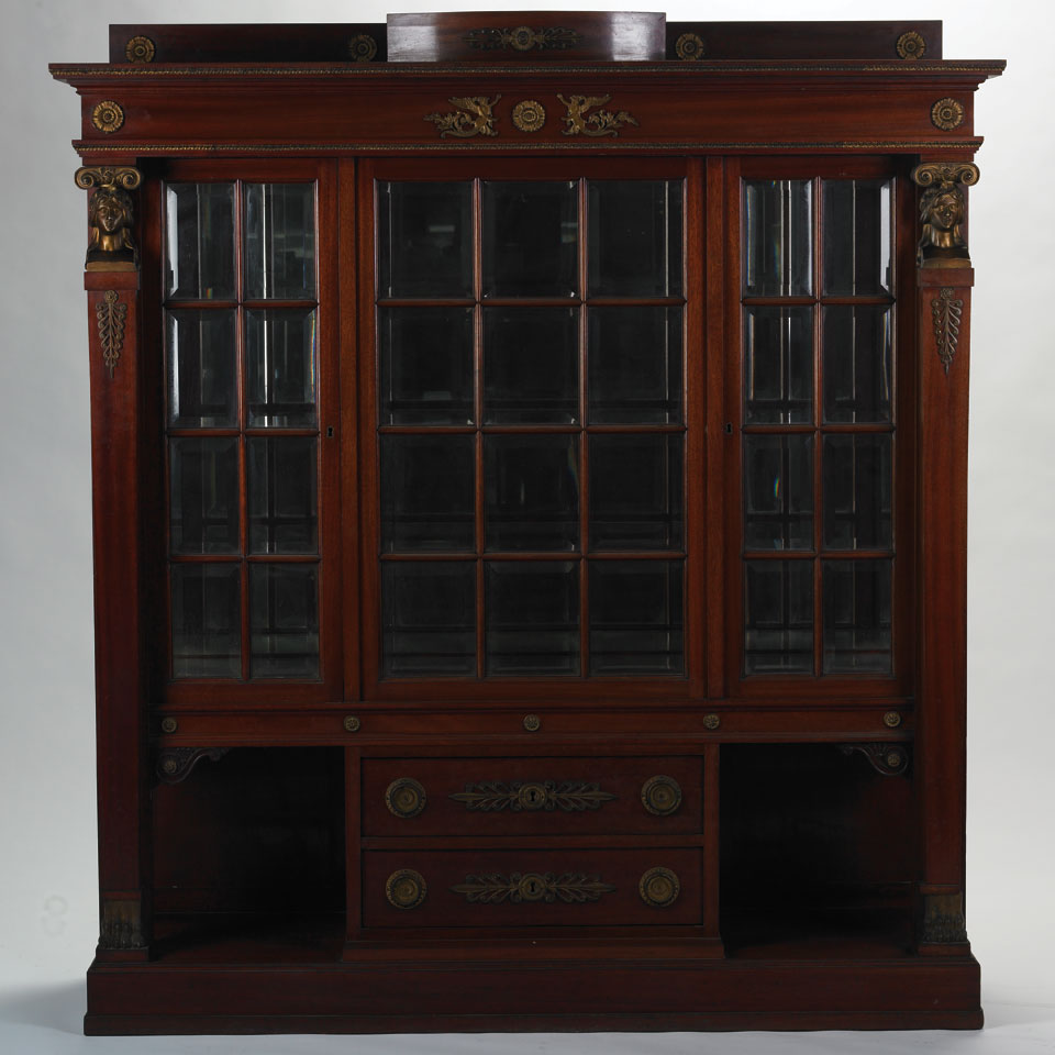 Appraisal: Empire Mahogany Cabinet late th century x cm x cm