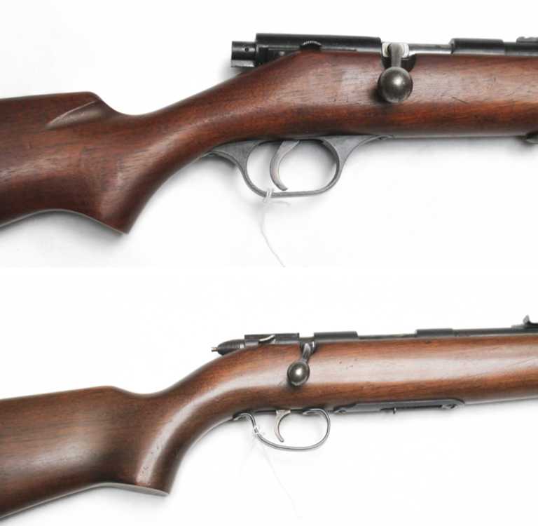 Appraisal: TWO BOLT ACTION RIFLES Remington model Scoremaster barrel detachable magazine