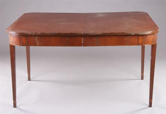 Appraisal: FEDERAL STYLE EXTENDING DINING TABLE early th century with two