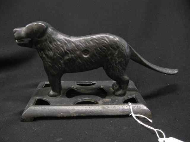 Appraisal: Figural Cast Iron Dog Nut Cracker '' long