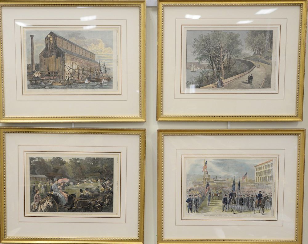 Appraisal: Ten Harper's Weekly prints all professionally framed and matted sight