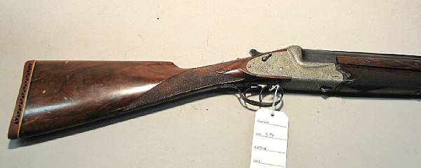 Appraisal: A gauge Italian sidelock ejector o u shotgun by B