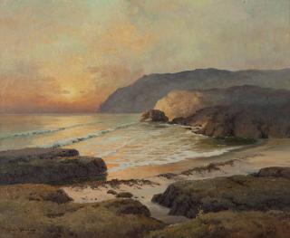 Appraisal: Robert W Wood ''Receding Tide'' Laguna Beach coastal scene signed