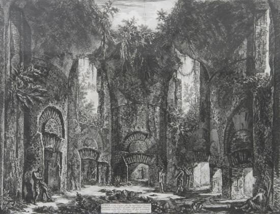 Appraisal: GIOVANNI BATTISTA PIRANESI Italian - MEETING HALL HADRIAN'S VILLA from