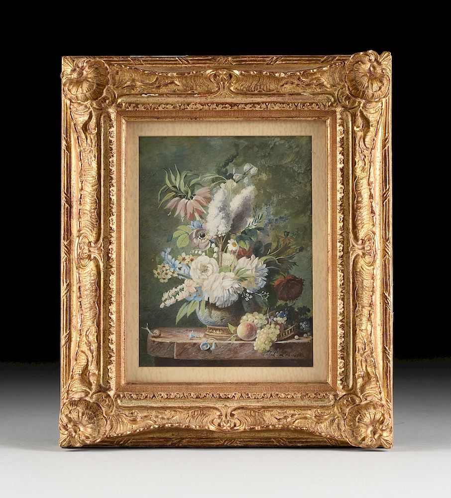 Appraisal: JEAN LOUIS PR VOST French - A PAINTING Flower Bouquet