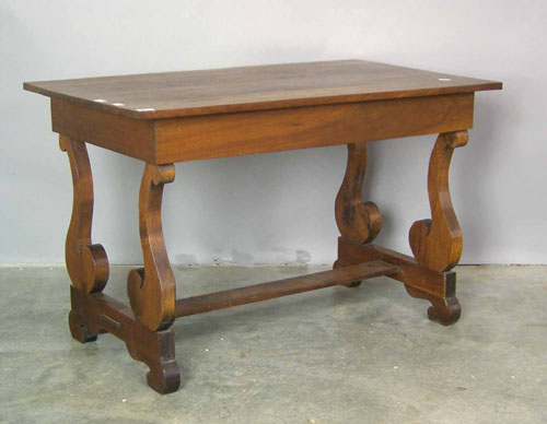 Appraisal: Walnut library table h w