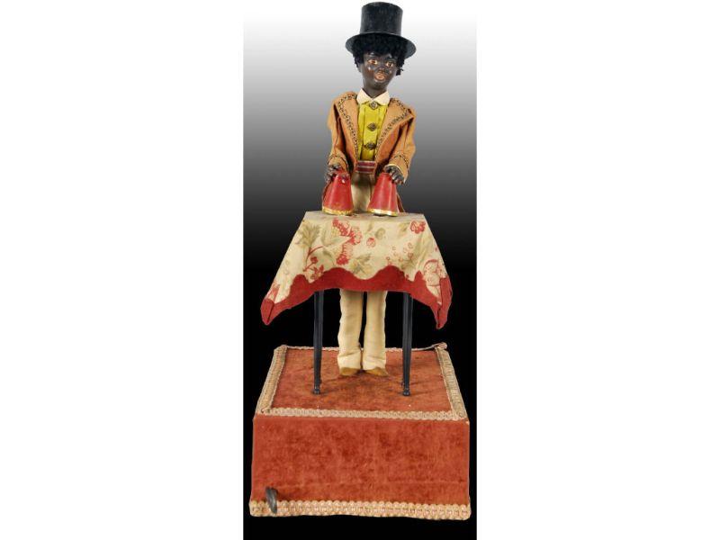 Appraisal: French Magician Automaton Description '' H Possibly Reneau Circa Black