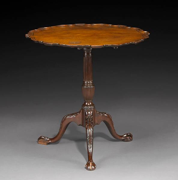 Appraisal: A George III mahogany tea table third quarter th century